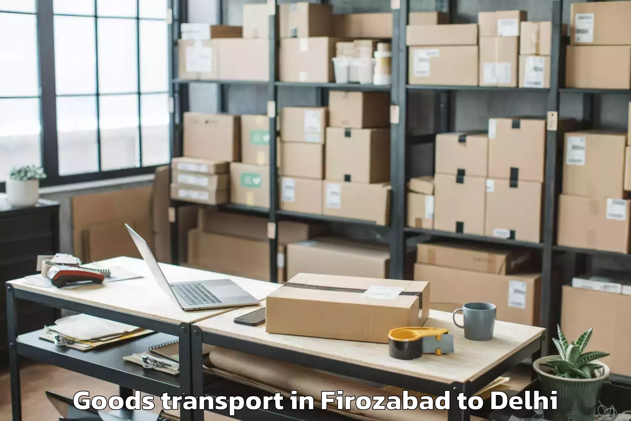 Top Firozabad to Bawana Goods Transport Available